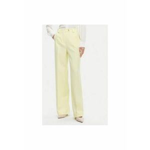Pantaloni dama - 305406576 - Poliester - Galben imagine
