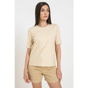 Tricou de bumbac cu decolteu la baza gatului imagine