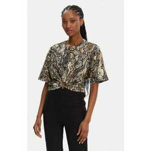 Tricou dama - 305216250 - Bumbac - Maro imagine