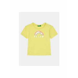 Tricou fete - 303816186 - Bumbac - Galben imagine