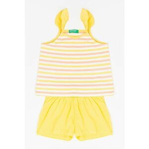 Set de top cu dungi si pantaloni scurti imagine