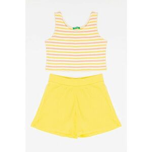 Set de top cu dungi si pantaloni scurti imagine