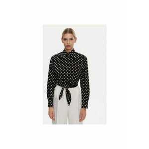 Camasa Dama - 305315410 - Bumbac - Elastan - Negru imagine