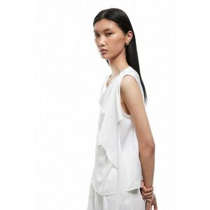 Bluza fara maneci cu detaliu drapat imagine