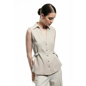 Camasa cu decolteu in V fara maneci imagine