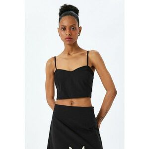 Top crop cu bretele subtiri imagine