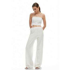 Pantaloni relaxed fit cu talie medie imagine