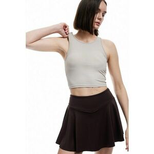 Top crop cu decolteu rotund imagine