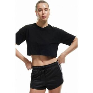 Tricou crop cu imprimeu pentru fitness imagine