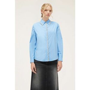 Camasa din bumbac cu aplicatii din cristale imagine