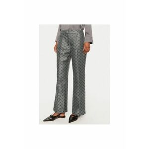 Pantaloni dama - 304796333 - Poliester reciclat/Poliester - Gri imagine