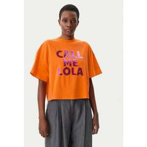 Tricou dama - 305348425 - Bumbac - Portocaliu imagine