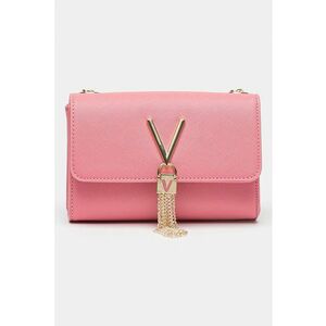 Geanta mica crossbody de piele ecologica cu aspect saffiano Divia imagine