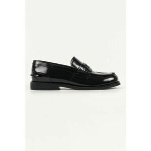 Pantofi loafer de piele cu varf rotund imagine