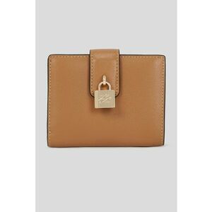 Portofel pliabil de piele cu detaliu metalic imagine