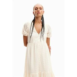 Rochie midi cu decolteu in V imagine