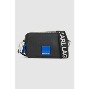 Geanta crossbody de piele ecologica cu bareta logo imagine