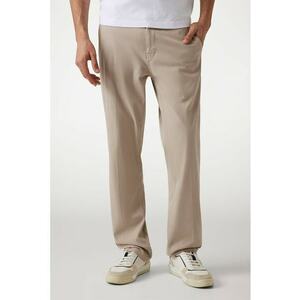 Pantaloni chino slim fit cu buzunare cu nasturi si refilet imagine