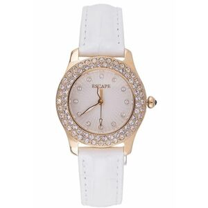 Ceas dama curea Alb piele ecologica imagine