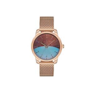 Ceas sport pentru femei 38 mm - carcasa din otel - roz aurie - curea din otel roz aurie - rezistent la apa 3 ATM imagine