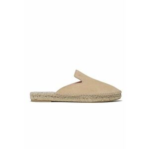 Slapi dama Hamptons - piele intoarsa - bej - imagine