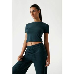 Tricou crop pentru fitness imagine