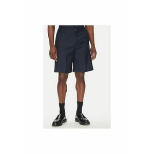 Pantaloni scurti barbati - 305348098 - Viscoza/Bumbac - Albastru imagine