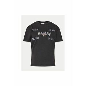 Tricou dama - 303878115 - Bumbac - Negru imagine