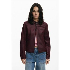 Jacheta cu fermoar si guler cu capsa imagine