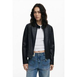 Jacheta cu fermoar si guler cu capsa imagine