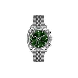 Ceas barbatesc - WWG210002 - 42mm - curea metal - cadran verde - rezistent la apa 5 ATM imagine