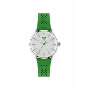 Ceas dama AOSY23023 - otel - curea silicon verde - rezistenta la apa 5 ATM - 38x38mm imagine