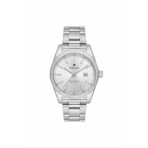 Ceas barbatesc WWG209204 - curea metalica - 40mm - argintiu - rezistent la apa 5 ATM imagine