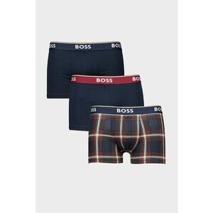 Set de boxeri cu model uni si in carouri - 3 perechi imagine