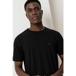 Tricou din amestec de bumbac cu decolteu la baza gatului imagine