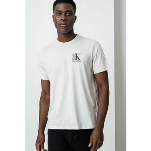 Tricou din bumbac cu decolteu la baza gatului imagine