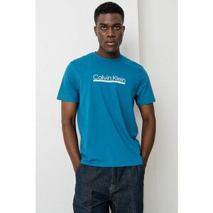 Tricou cu decolteu la baza gatului si imprimeu logo imagine