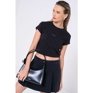 Tricou crop cu logo imagine