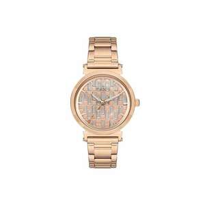 Ceas dama WWL109802 - 38mm - curea otel - roz-auriu - rezistent la apa 5 ATM imagine