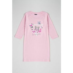 Rochie-bluza sport cu imprimeu logo imagine