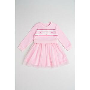 Rochie cu maneci lungi si imprimeu logo imagine