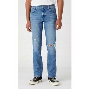 Blugi barbati Larston - slim conici - stil vintage - albastru - bumbac elastan imagine