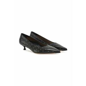 Pantofi dama Lenor Studs - piele naturala - negru - imagine