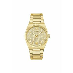 Ceas barbatesc 42 mm - curea din otel - rezistent la apa 5 ATM - aurie imagine