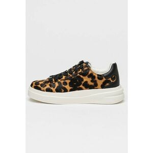 Pantofi sport cu animal print si piele cu par scurt imagine