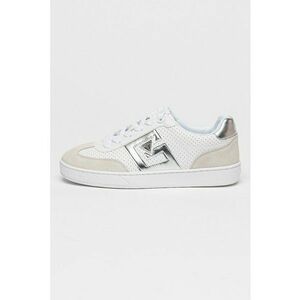 Pantofi sport perforati cu insertii de piele intoarsa imagine