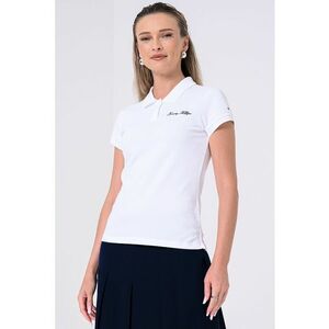 Tricou polo din amestec de bumbac cu logo imagine