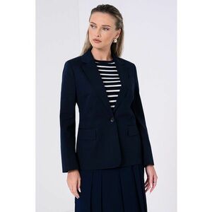 Sacou din amestec de lyocell cu buzunare cu clapa imagine