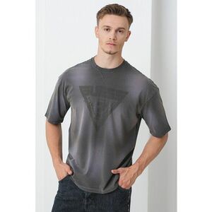 Tricou din bumbac cu imprimeu logo imagine