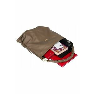 Geanta dama - model Tote - neagra - din piele naturala - cu 3 compartimente imagine